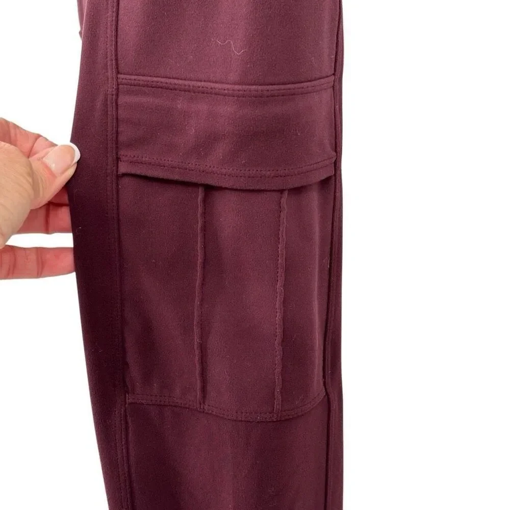 ATHLETA SALUTATION CARGO‎ JOGGER Burgundy Size XXS